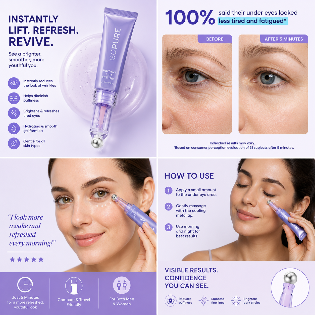 Instant Under Eye Tightener – Look Refreshed in Just Minutes