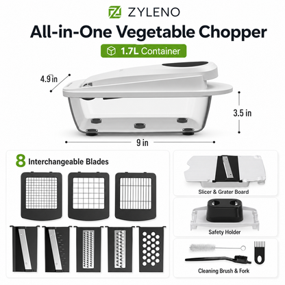 Zyleno PrepMaster 12-in-1 Vegetable Chopper