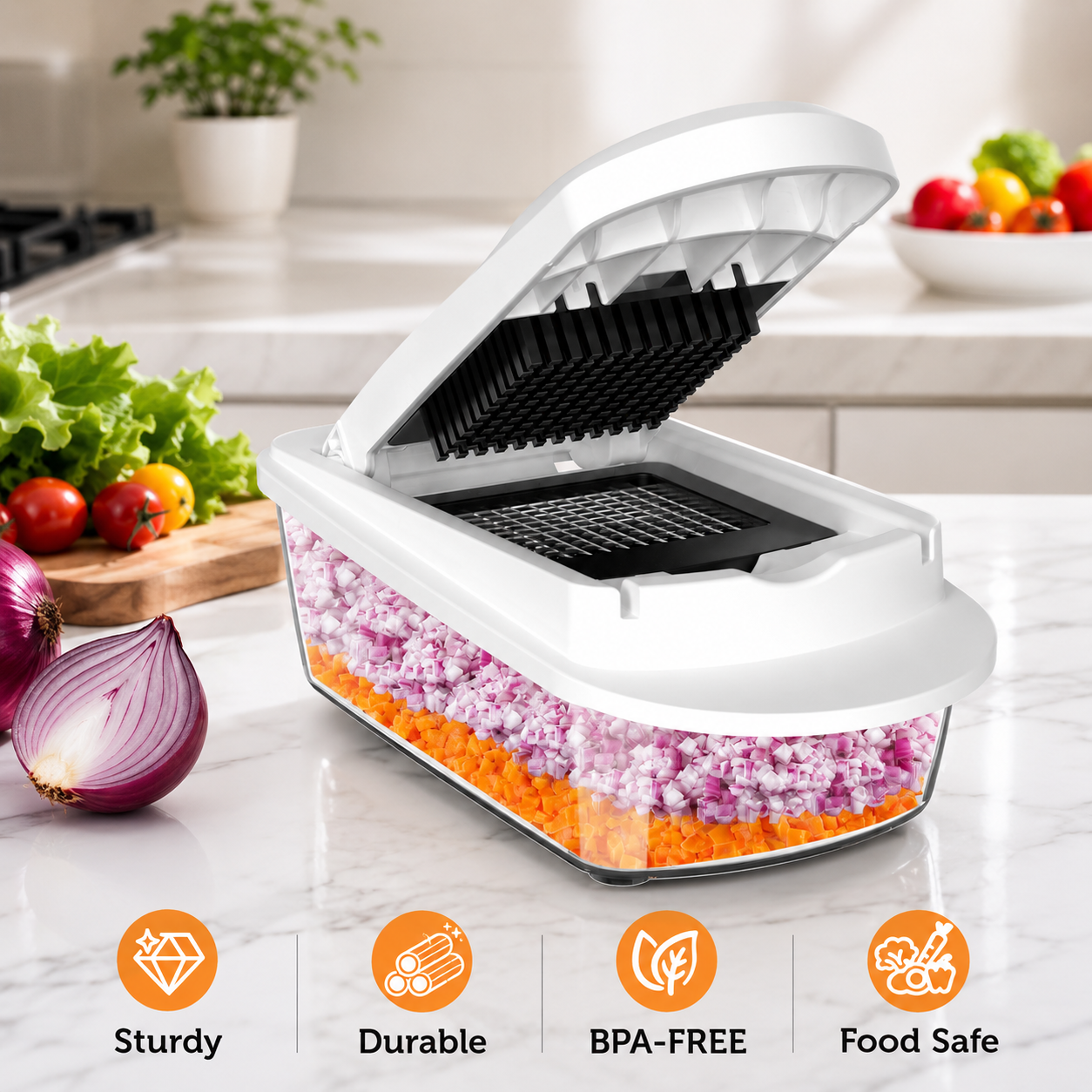 Zyleno PrepMaster 12-in-1 Vegetable Chopper
