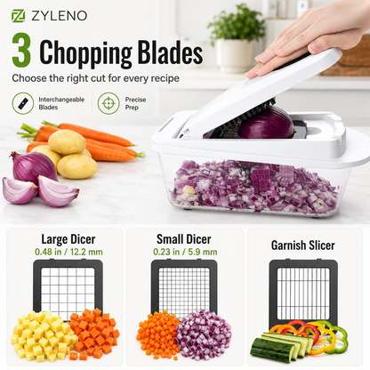 Zyleno PrepMaster 12-in-1 Vegetable Chopper