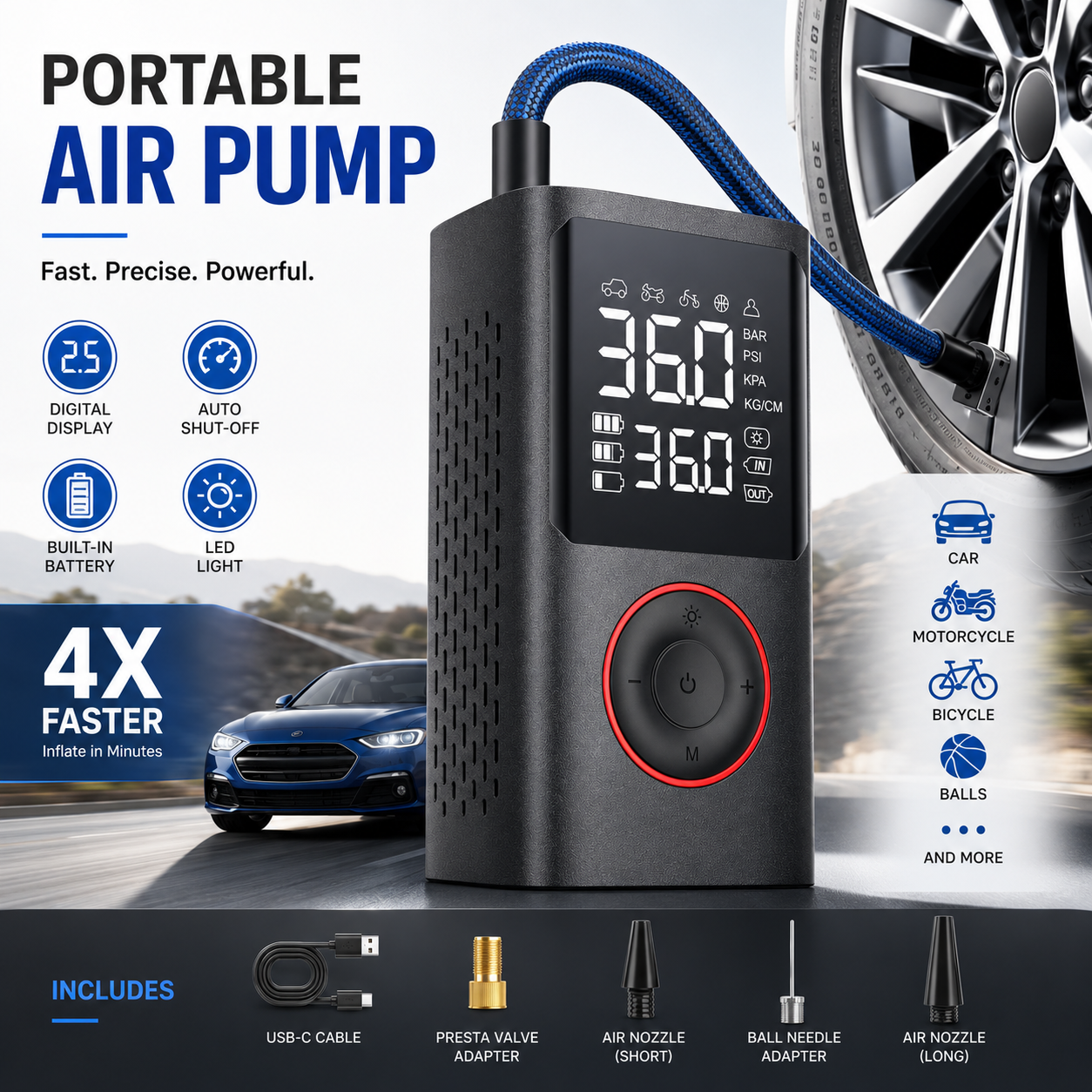Zyleno One Portable Tire Inflator