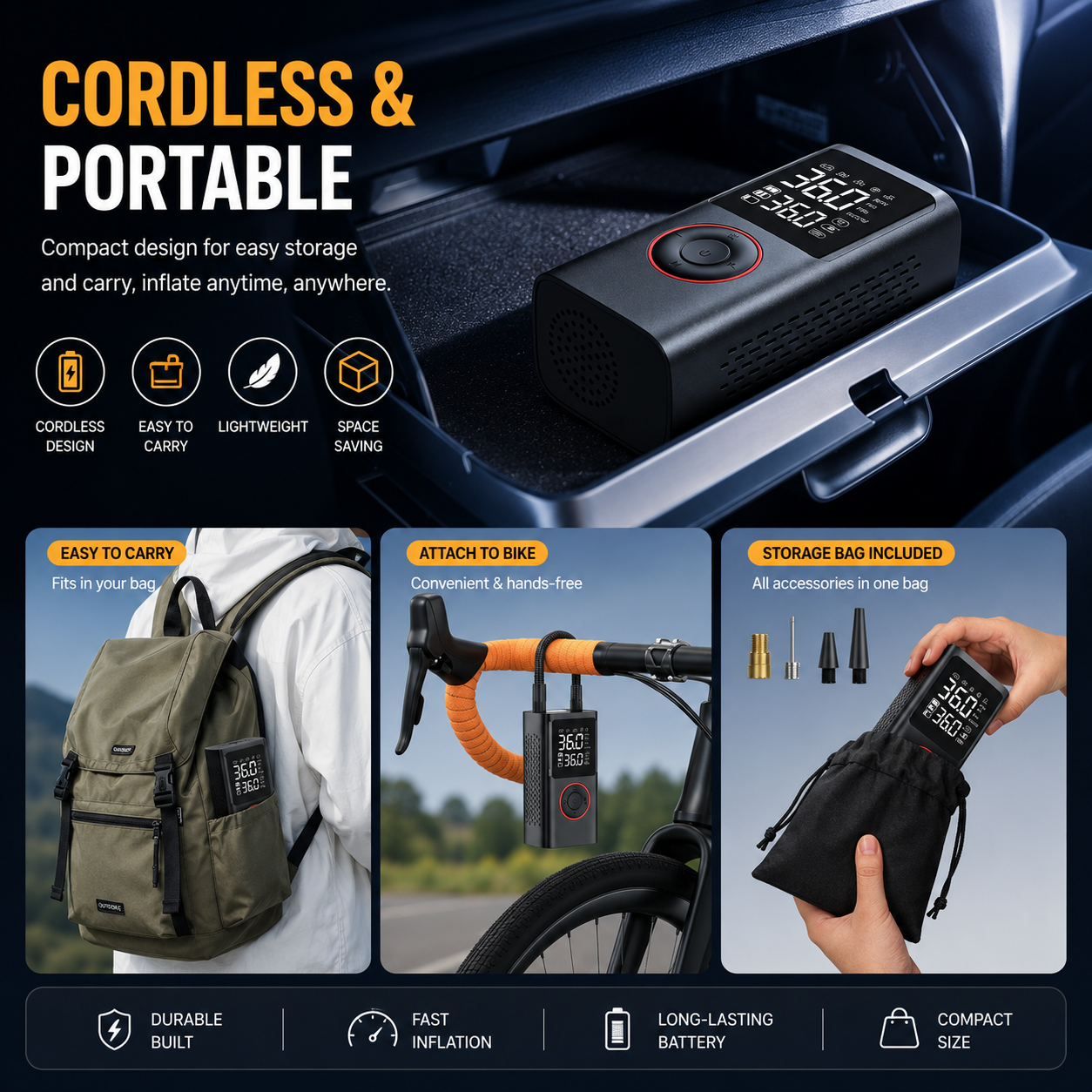 Zyleno One Portable Tire Inflator