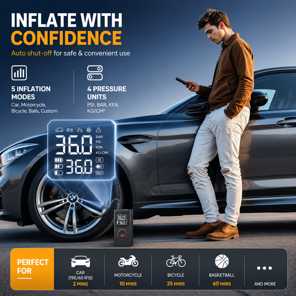 Zyleno One Portable Tire Inflator