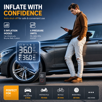 Zyleno One Portable Tire Inflator