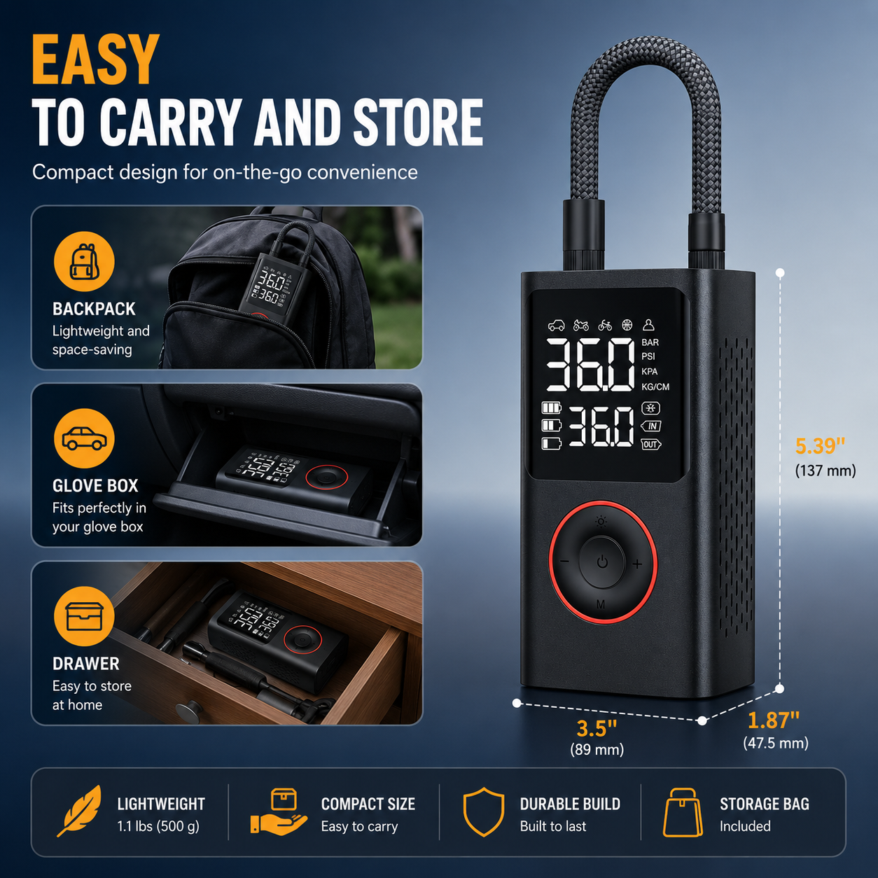Zyleno One Portable Tire Inflator