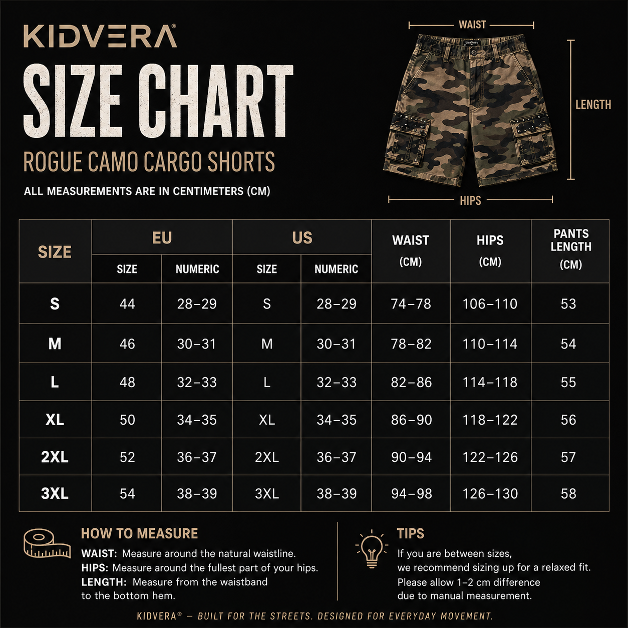KIDVERA® ROGUE CAMO SHORTS