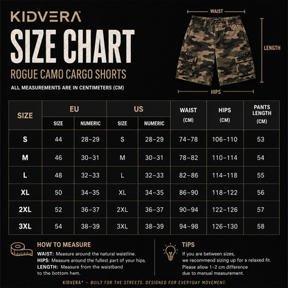 KIDVERA® ROGUE CAMO SHORTS